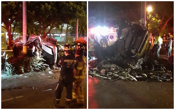 El accidente dejó varios heridos, quienes fueron trasladados a centros asistenciales. FOTO CORTESÍA