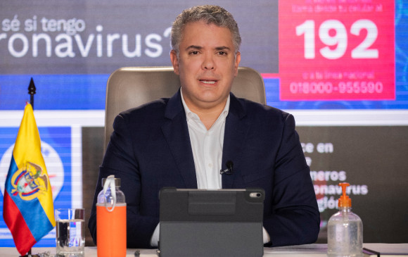 Iván Duque, presidente de Colombia. FOTO: PRESIDENCIA