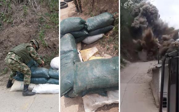 La explosión causó algunos daños en viviendas aledañas. FOTOS Cortesía