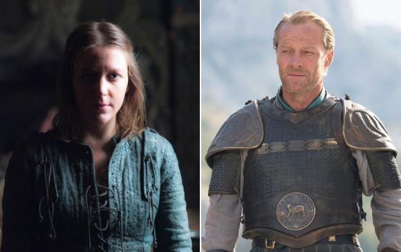 Yara y Jorah, personajes de Game of Thrones. FOTOS Cortesía HBO