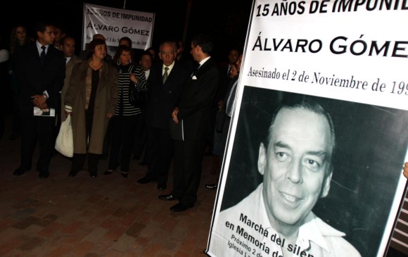 Álvaro Gómez Hurtado fue asesinado el 2 de noviembre de 1995. FOTO COLPRENSA