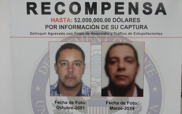 Por “Tom” la Policía Nacional también ofrece recompensa: 150 millones de pesos. FOTO CORTESÍA