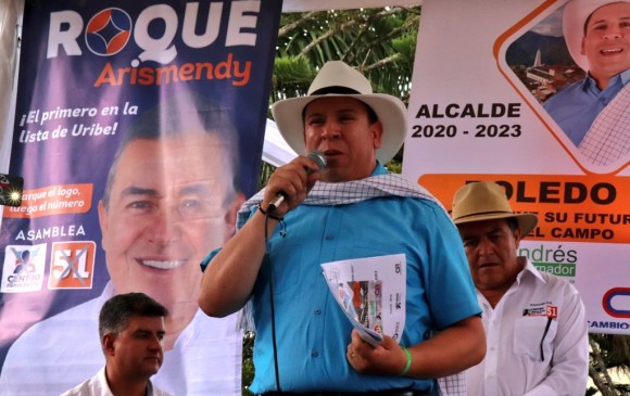 El candidato García está representando al Centro Democrático en las aspiraciones a la Alcaldía. FOTO: Cortesía