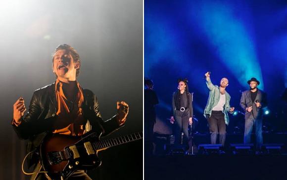 Alex Turner de Artic Monkeys y Sam Smith, en el cierre de Estéreo Picnic. FOTOS Instagram @festereopicnic