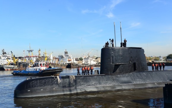 El submarino ARA San Juan se hundió el 15 de noviembre de 2017. FOTO: AFP