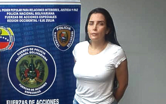Aida Merlano, el día de su captura. FOTO Cortesía