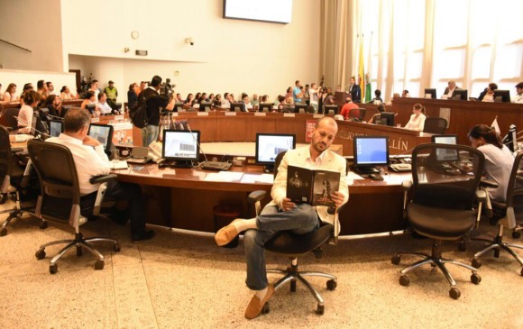 Santiago Jaramillo, concejal de Medellín del Centro Democrático. FOTO JAVIER VELÁSQUEZ @JAVEYE