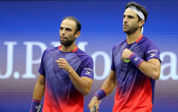 Los colombianos Juan Sebastián Cabal y Robert Farah iniciaron con triunfo el Master 1000 de Roma. FOTO AFP