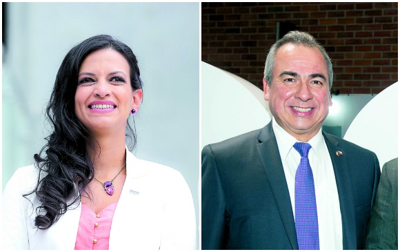 María Fernanda Galeano y Sergio Ignacio Soto le apuestan a un Medellín con más opciones de empleo. FOTO Edwin Bustamante