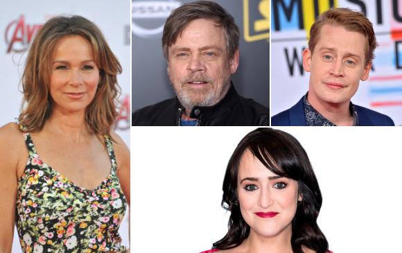 Jennifer Grey a la izquierda. Arriba Mark Hamill y Macaulay Culkin, abajo Mara Wilson. FOTOS Shutterstock y cortesía