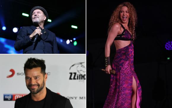 Rubén Blades, Shakira Ricky Martin compartieron sus posiciones frente a la noticia de que Biden y Harris llegarán a la Casa Blanca. Fotos: Colprensa
