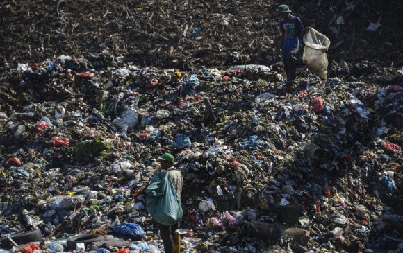 Residuos plásticos. FOTO: AFP