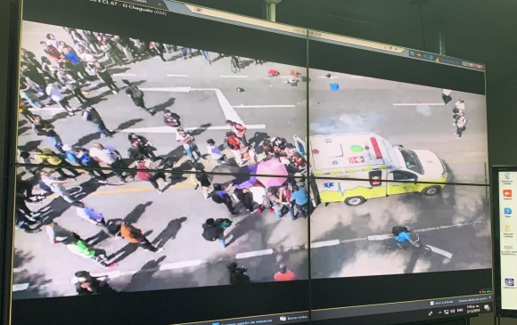 Estado de salud de joven al que le explota papa bomba en Universidad de Antioquia. Foto: Captura. 