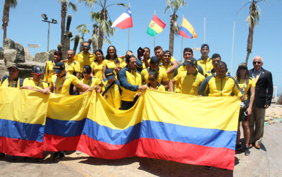 La delegación colombiana regresó de Chile, país donde alcanzó varias medallas, entre ellas, trece de oro, que la mantuvieron en el tercer lugar de los Juegos Bolivarianos. FOTO CORTESÍA COC