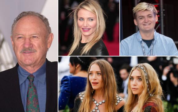 A la izquierda GeneHackman, arriba Cameron Díaz y Jack Gleeson. Abajo Las hermanas Ashley y Mary-Kate Olsen. FOTOS Sstock