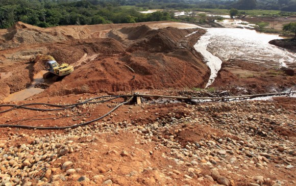 Imagen de referencia sobre la minería ilegal. FOTO ARCHIVO MANUEL SALDARRIAGA