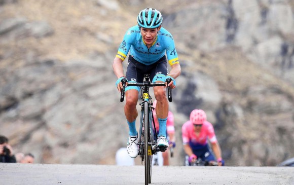 Miguel Ángel López ganó este sábado la contrarreloj por equipos en la primera etapa de la Vuelta a España. FOTO EFE