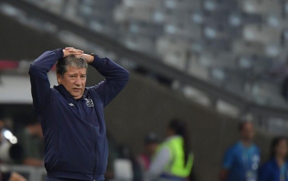 “Bolillo” Gómez, entrenador de la Selección de fútbol de Ecuador. Foto: AFP