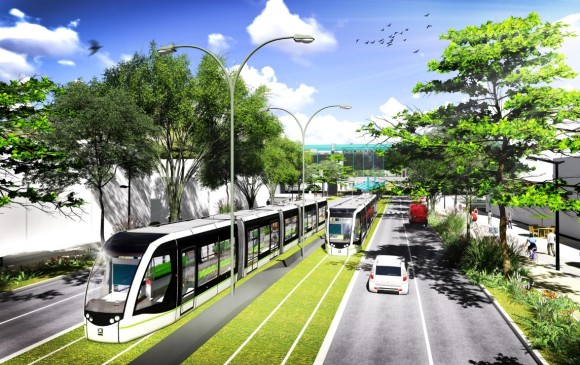 El futuro metro tendrá 17 estaciones. Imagen simulada: cortesía. 