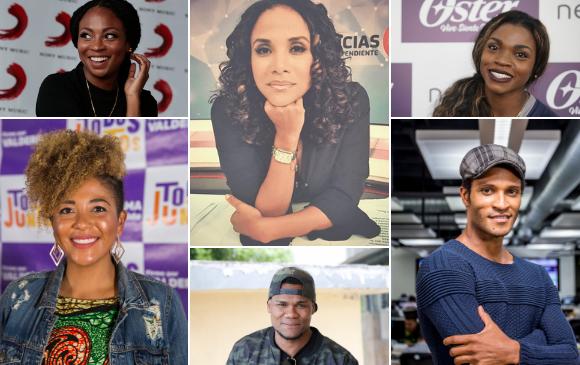 Estos son algunos afrocolombianos que se destacan en varias áreas. FOTOS Carlos Velásquez, Jaime Pérez, Santiago Mesa, Colprensa, archivo y Cortesía. 