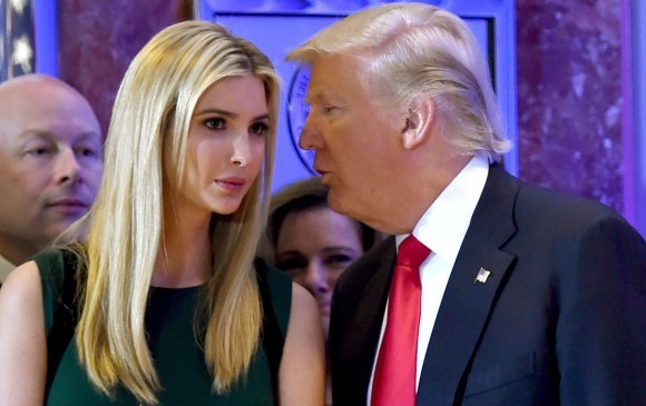 Ivanka y su padre Donald Trump. FOTO AFP