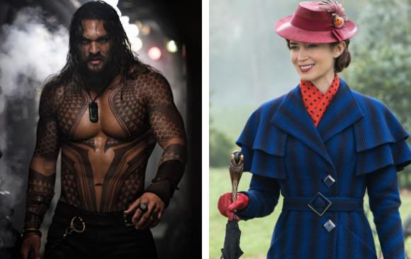 Aquaman y Mary Poppins cierran el año en el cine. FOTOS Cortesía Warner Bros y CineColor/Disney.