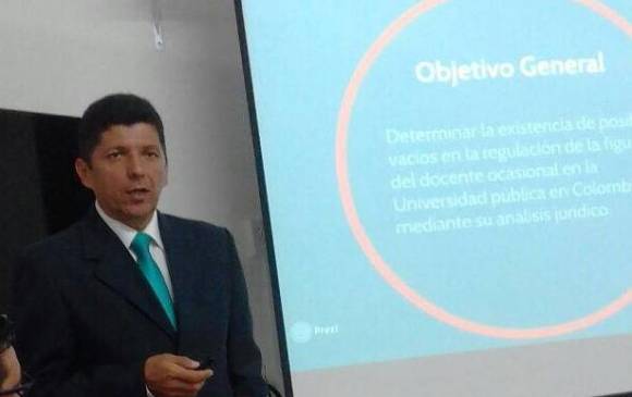 Carlos Omar Delgado Bautista trabaja como asesor jurídico. FOTO TOMADA DE FACEBOOK