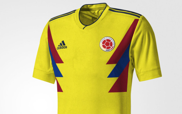 Este es el modelo de la camiseta principal de la Selección. FOTO CORTESÍA TODO SOBRE CAMISETAS
