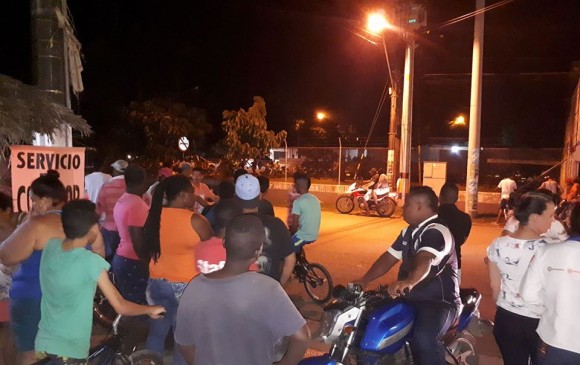 Alrededores de la estación de policía de Caucasia. FOTO CORTESÍA NP NOTICIAS