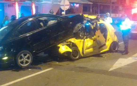 La mujer que sobrevivió al accidente tiene estado de salud delicado y es atendida en el hospital Pablo Tobón Uribe. FOTO Cortesía
