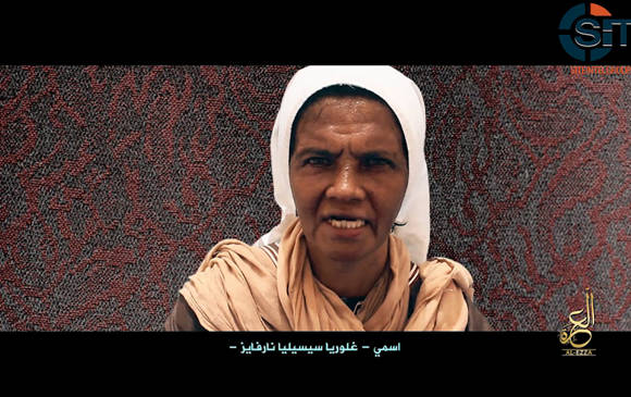La monja colombiana Gloria Cecilia Narváez, secuestrada en Mali. FOTO AFP