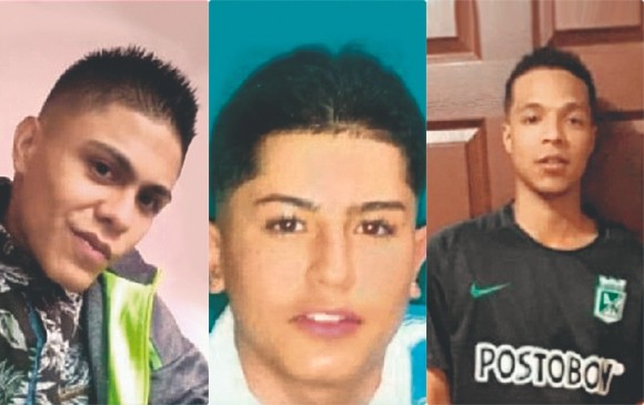 Los tres jóvenes desaparecidos y asesinados en la comuna 13 de Medellín fueron hallados el 30 de noviembre del año pasado. FOTO CORTESÍA