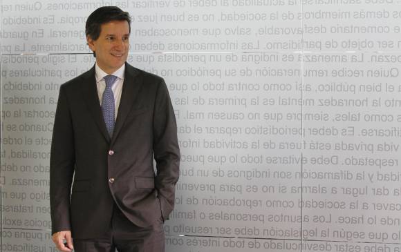 Juan Luis Aristizábal Vélez, presidente de Conconcreto, explicará hoy a los accionistas la transacción con Vinci. FOTO D. ZULUAGA