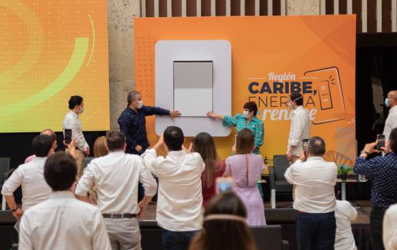 En Cartagena, el presidente Iván Duque dio la bienvenida al nuevo operador de energía para parte de la costa, Afinia, una filial de EPM. Foto cortesía Presidencia