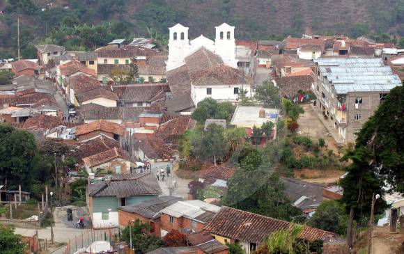 Panorámica del municipio de Buriticá. FOTO Manuel Saldarriaga Quintero
