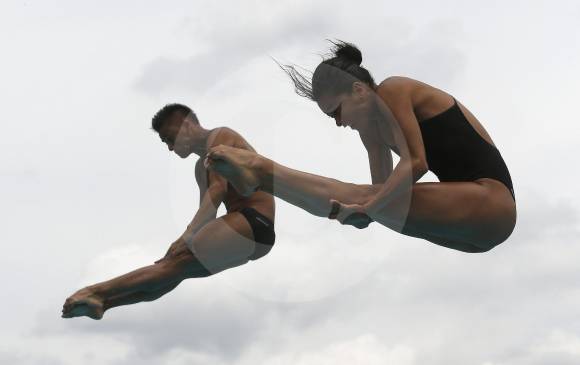 Sebastián Villa y Diana Pineda lograron un puntaje superior, por más de 80 puntos, sobre sus rivales. FOTO manuel saldarriaga