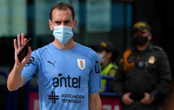 Diego Godín, el último jugador en dar positivo por covid-19. FOTO AFP