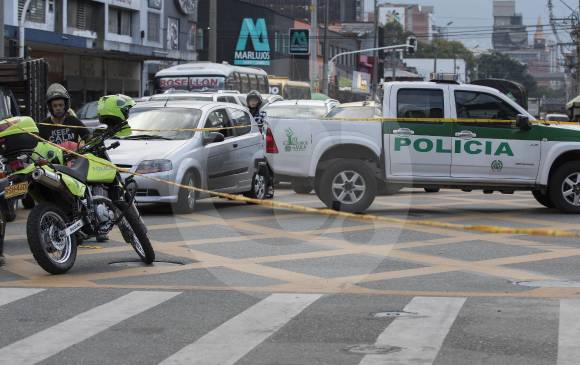 Ocho disparos acabaron con la vida de un comerciante vallecaucano en el centro de Medellín. FOTO RÓBINSON SAÉNZ