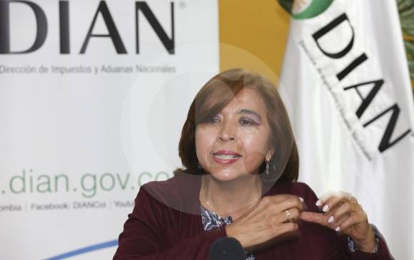 Cecilia Rico, directora de Gestión de Ingresos de la Dian, anunció ayer el beneficio dado por la tributaria. FOTO Juan A. Sánchez