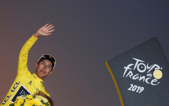 Egan Bernal, campeón del Tour de Francia. FOTO REUTERS