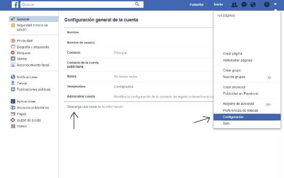 ¿Cómo saber qué datos le ha entregado a Facebook?