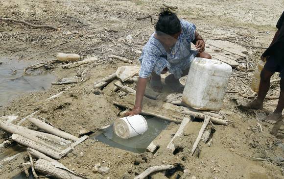 El Instituto Colombiano de Bienestar Familiar (Icbf) encontró 897 niños con desnutrición en La Guajira. FOTO Donaldo zuluaga