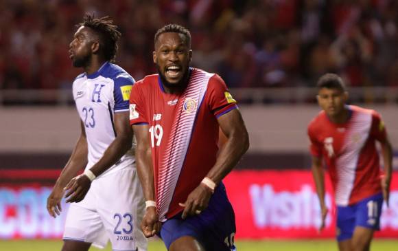 Costa Rica celebra el gol que los clasificó en el Mundial de Rusia 2018. FOTO AFP