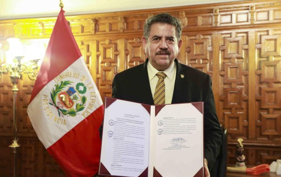Manuel Merino de Lama, hasta ayer jefe del Congreso, hoy será presidente del Perú. FOTO EFE