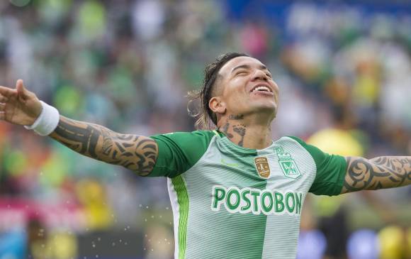 Dayro Moreno abrió la cuenta y después la amplió Reinaldo Lenis. FOTO MANUEL SALDARRIAGA