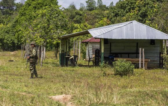 El Ejército logró llegar a la zona donde estaban los restos. FOTO ARCHIVO JULIO CÉSAR HERRERA