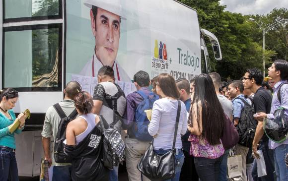 Feria de empleo en Medellín. FOTO JUAN ANTONIO SÁNCHEZ