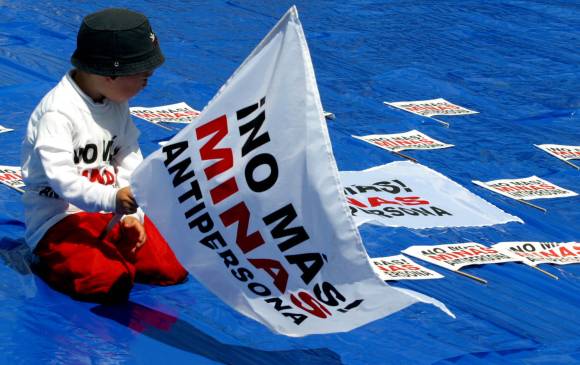 Entre enero y octubre de 2014, 39 niños fueron afectados por minas antipersonal. FOTO colprensa