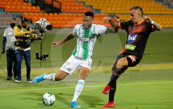 Atlético Nacional logró su primer triunfo tras el regreso del fútbol colombiano. Envigado lo exigió. FOTO cortesía dimayor 