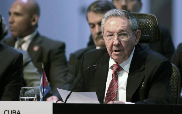 Raúl Castro en su intervención durante la inauguración de la cumbre del Celac. FOTO AFP